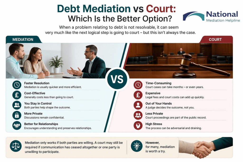 Debt Mediation vs Court: Which Is the Better Option East Sussex