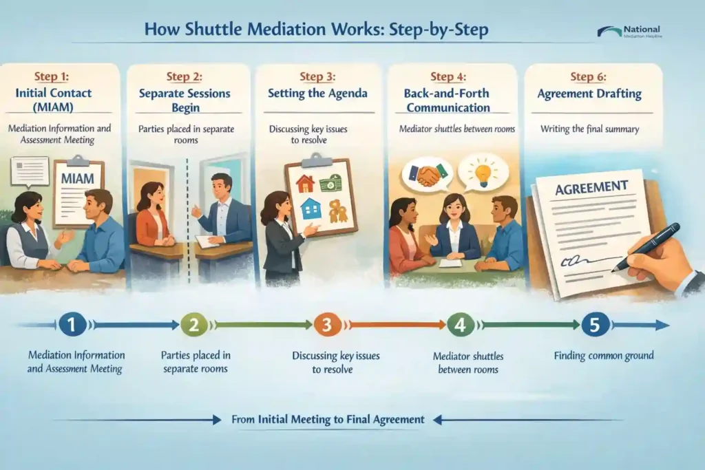 How Shuttle Mediation Works: Step-by-Step East Sussex