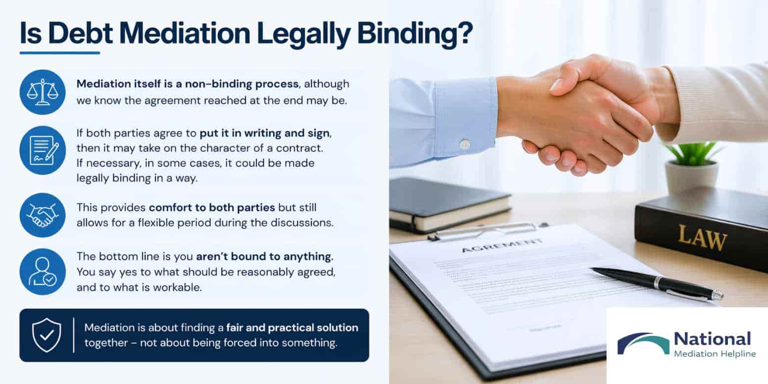Is Debt Mediation Legally Binding East Sussex