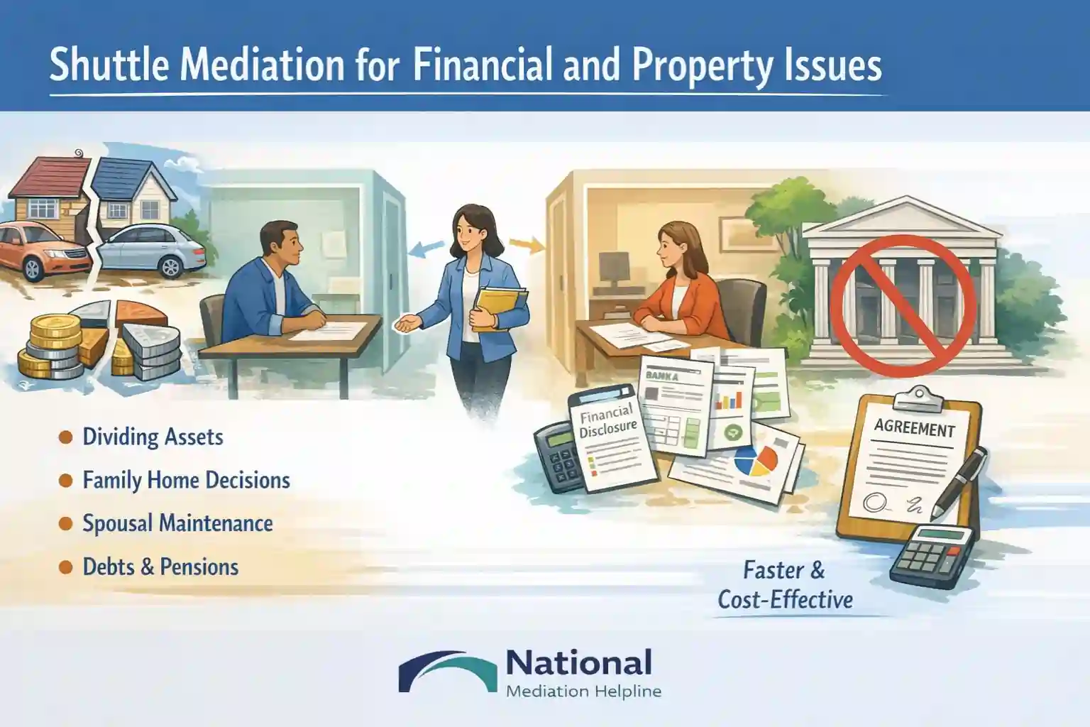 Shuttle Mediation for Financial and Property Issues East Sussex