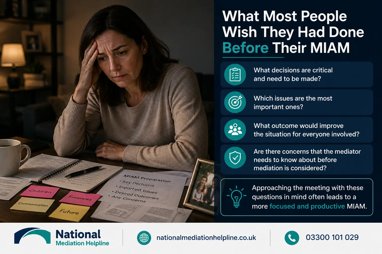How to prepare for a miam in East Sussex What most people miss what should they have done before miam
